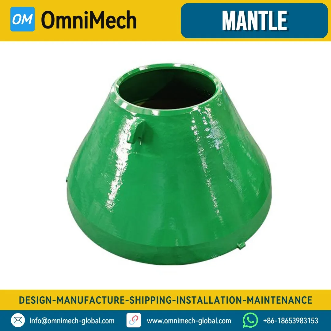 Metso HP500 Mantle - EC/C/F/MF Cavity - Mn22Cr3/TiC Composite